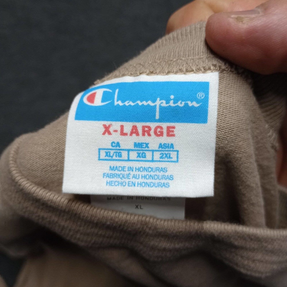 Vintage Champion Cropped Sweater Women XL Relaxed Baggy Cozy Fleece Pullover‎ - Picture 5 of 6